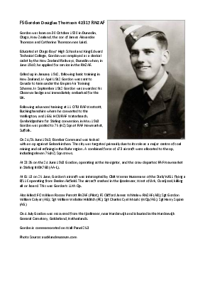 A preview of a PDF biography for Thomson, Gordon Douglas